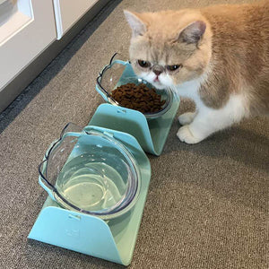 1pcs 15 Degree Adjustable Pet Feeder Bowl Dog Cat Adjustable