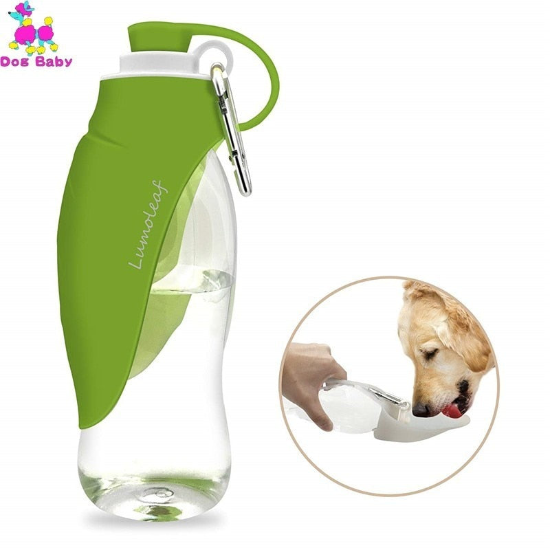 Dog Water Bottle for Walking, Portable with Drinking Cup Bowl Outdoor Hiking, Travel