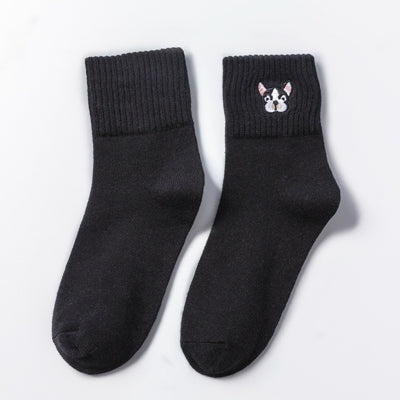 New Cute Cartoon Dog Cotton Women Socks Fashion